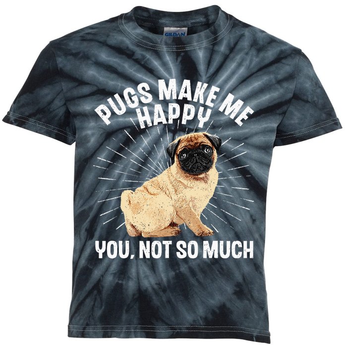 Funny Pug Design For Men Women Puppy Pet Dog Breed Pug Lover Kids Tie-Dye T-Shirt