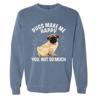 Funny Pug Design For Men Women Puppy Pet Dog Breed Pug Lover Garment-Dyed Sweatshirt