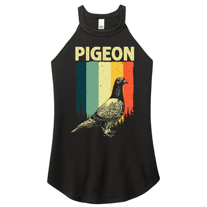 Funny Pigeon Design For Men Women Pigeon Costume Bird Lovers Women's Perfect Tri Rocker Tank