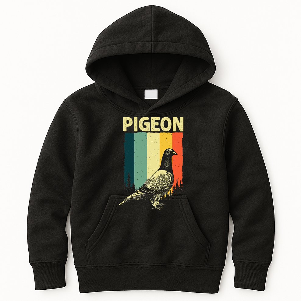 Funny Pigeon Design For Men Women Pigeon Costume Bird Lovers Kids Hoodie