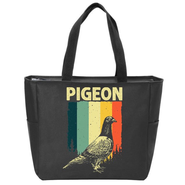 Funny Pigeon Design For Men Women Pigeon Costume Bird Lovers Zip Tote Bag