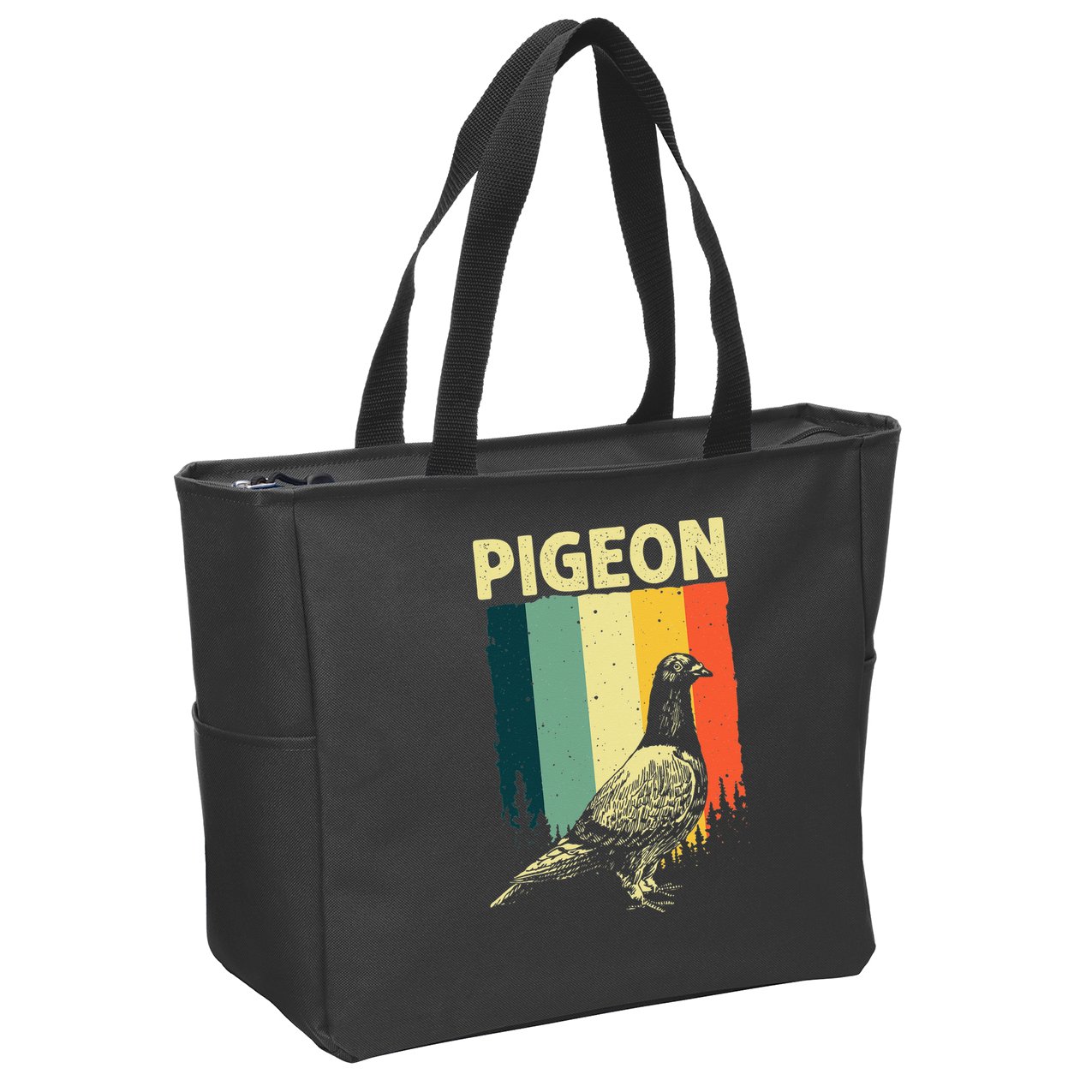 Funny Pigeon Design For Men Women Pigeon Costume Bird Lovers Zip Tote Bag