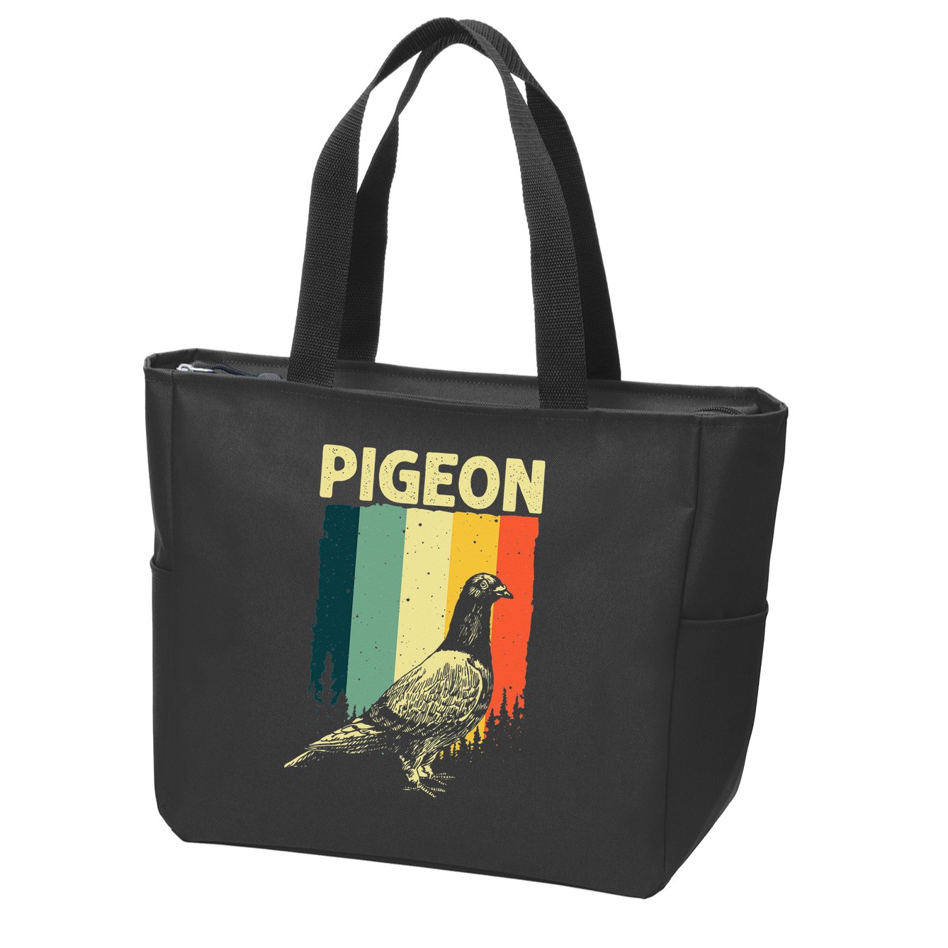 Funny Pigeon Design For Men Women Pigeon Costume Bird Lovers Zip Tote Bag