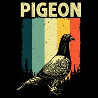 Funny Pigeon Design For Men Women Pigeon Costume Bird Lovers Zip Tote Bag