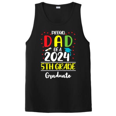 Funny Proud Dad Of A Class Of 2024 5th Grade Graduate PosiCharge Competitor Tank