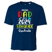 Funny Proud Dad Of A Class Of 2024 5th Grade Graduate Cooling Performance Crew T-Shirt