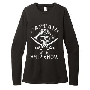 Funny Pirate Design Captain Ship Show Boater Boating Captain Womens CVC Long Sleeve Shirt