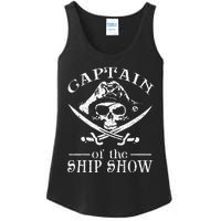 Funny Pirate Design Captain Ship Show Boater Boating Captain Ladies Essential Tank