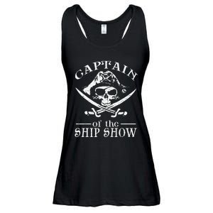 Funny Pirate Design Captain Ship Show Boater Boating Captain Ladies Essential Flowy Tank