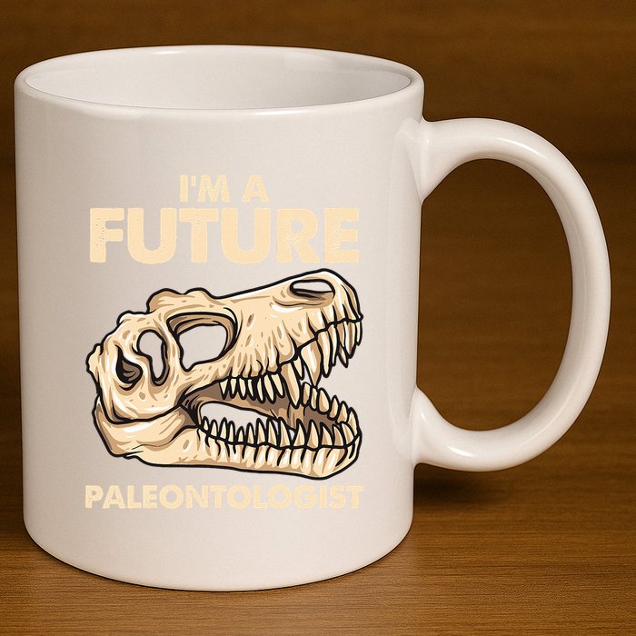 Future Paleontologist Dinosaur Costume  11oz C Handle Ceramic Mug