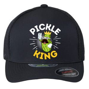 Funny Pickle Dad King Vegetable Fathers' Day Gardener Lover Gift Flexfit Unipanel Trucker Cap