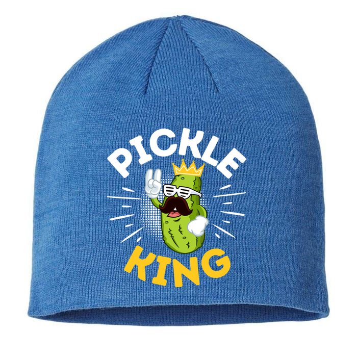 Funny Pickle Dad King Vegetable Fathers' Day Gardener Lover Gift Sustainable Beanie