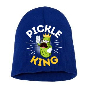 Funny Pickle Dad King Vegetable Fathers' Day Gardener Lover Gift Short Acrylic Beanie