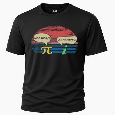 Funny Pi Day March 14th Quote I Get Real Be Rational Gift Performance Shirt