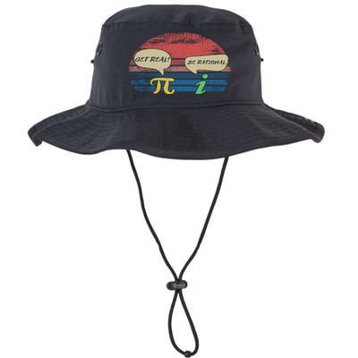 Funny Pi Day March 14th Quote I Get Real Be Rational Gift Bucket Hat