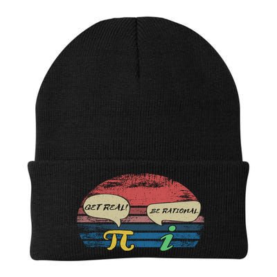 Funny Pi Day March 14th Quote I Get Real Be Rational Gift Beanie