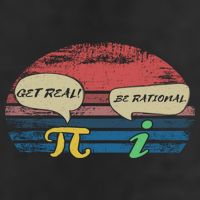 Funny Pi Day March 14th Quote I Get Real Be Rational Gift Large Microfiber Waffle Golf Towel