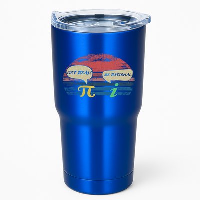 Funny Pi Day March 14th Quote I Get Real Be Rational Gift Tumbler