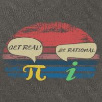 Funny Pi Day March 14th Quote I Get Real Be Rational Gift Cotton Canvas Backpack