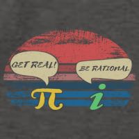 Funny Pi Day March 14th Quote I Get Real Be Rational Gift Vector Backpack
