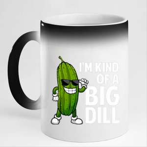 Funny Pickle Design Big Dill Pickle Lover 11oz Black Color Changing Mug