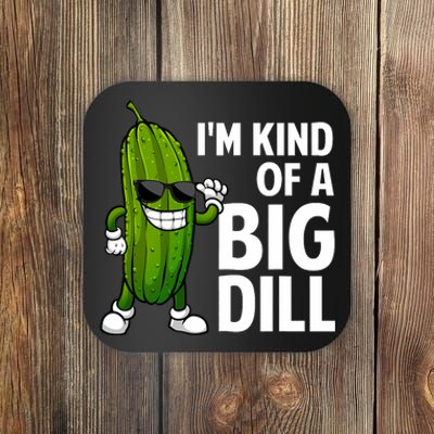 Funny Pickle Design Big Dill Pickle Lover Coaster