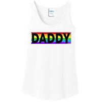 Funny Pride Daddy Proud Gay Lesbian LGBT Gift Father's Day Ladies Essential Tank