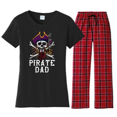 Funny Pirate Dad Fathers Day Women's Flannel Pajama Set