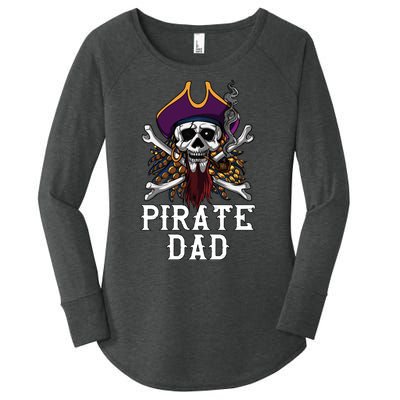 Funny Pirate Dad Fathers Day Women's Perfect Tri Tunic Long Sleeve Shirt