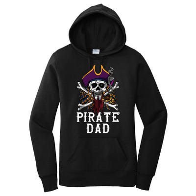 Funny Pirate Dad Fathers Day Women's Pullover Hoodie