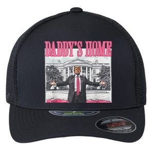 Funny Pink Donald Trump Daddys Home DaddyS 2024 Flexfit Unipanel Trucker Cap