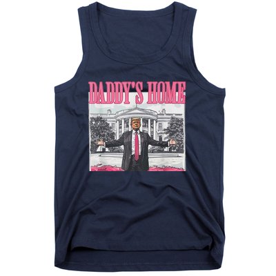 Funny Pink Donald Trump Daddys Home DaddyS 2024 Tank Top