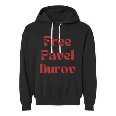 Free Pavel Durov Garment-Dyed Fleece Hoodie