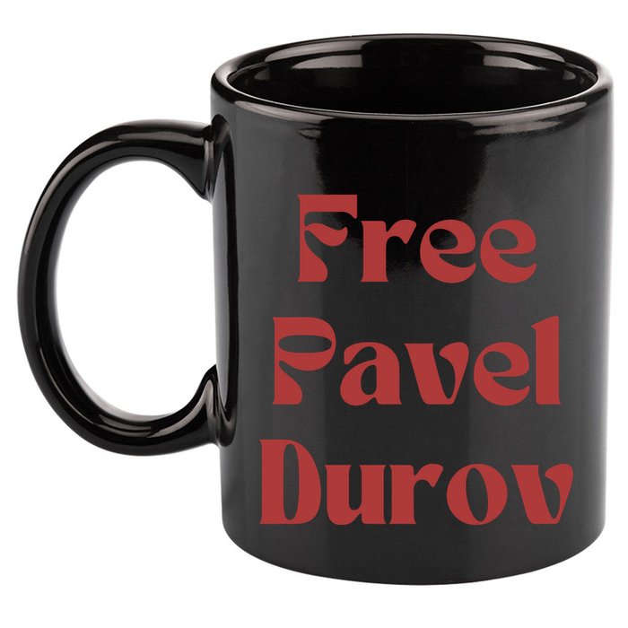 Free Pavel Durov 11oz C Handle Ceramic Mug