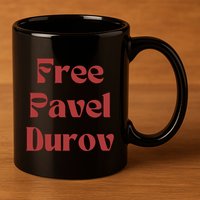 Free Pavel Durov 11oz C Handle Ceramic Mug