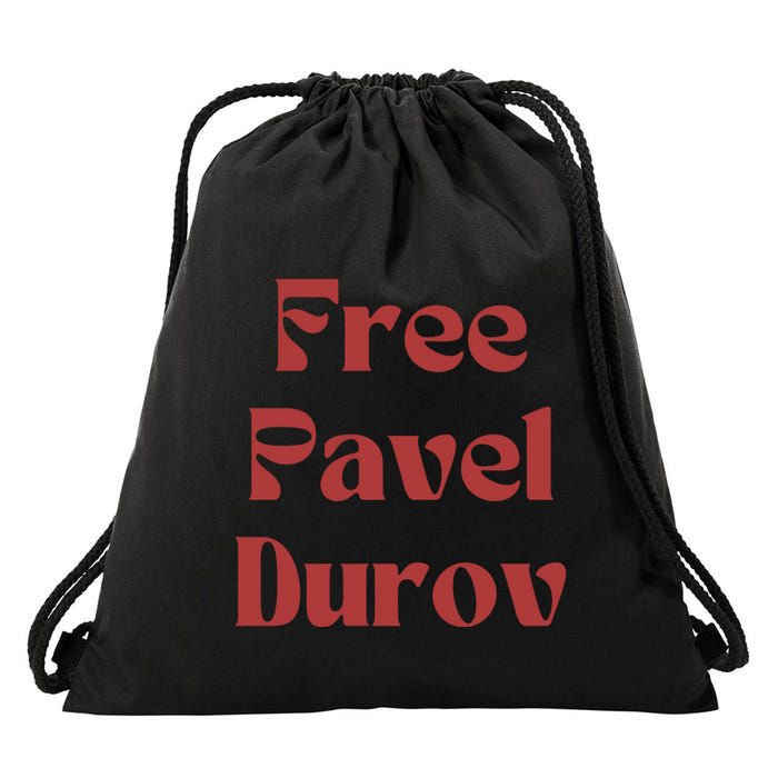 Free Pavel Durov Drawstring Bag