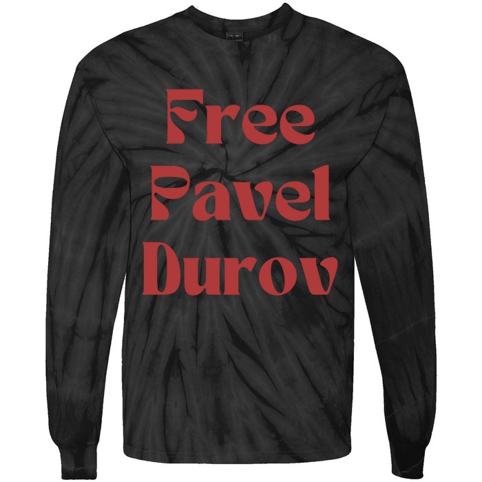 Free Pavel Durov Tie-Dye Long Sleeve Shirt