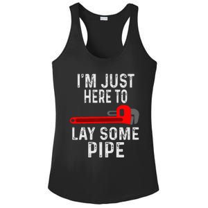 Funny Plumber Designs For Plumbing Lay Some Pipe Ladies PosiCharge Competitor Racerback Tank