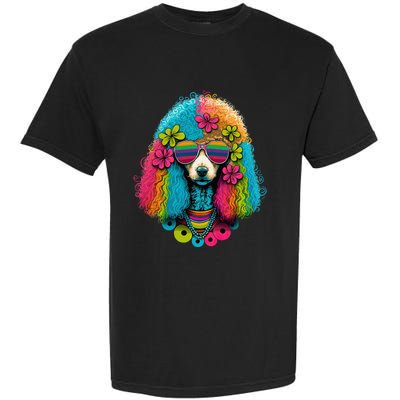 Funny Poodle Dog Miniature Poodle Toy Poodle Hippie Garment-Dyed Heavyweight T-Shirt