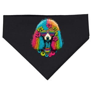 Funny Poodle Dog Miniature Poodle Toy Poodle Hippie USA-Made Doggie Bandana