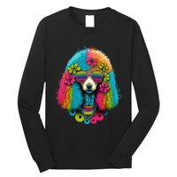 Funny Poodle Dog Miniature Poodle Toy Poodle Hippie Long Sleeve Shirt