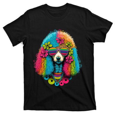 Funny Poodle Dog Miniature Poodle Toy Poodle Hippie T-Shirt