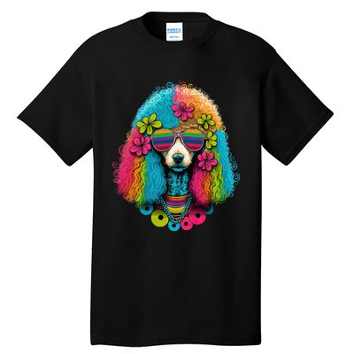 Funny Poodle Dog Miniature Poodle Toy Poodle Hippie Tall T-Shirt