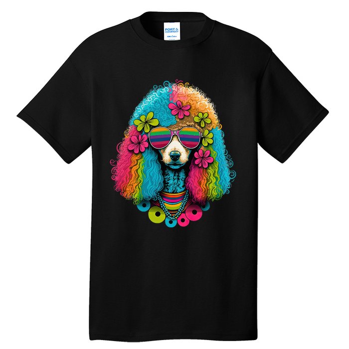 Funny Poodle Dog Miniature Poodle Toy Poodle Hippie Tall T-Shirt