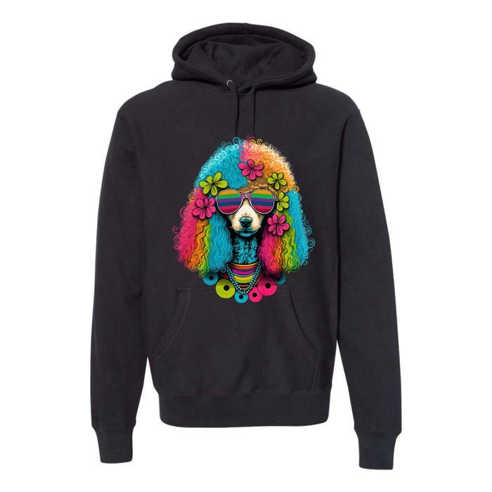 Funny Poodle Dog Miniature Poodle Toy Poodle Hippie Premium Hoodie