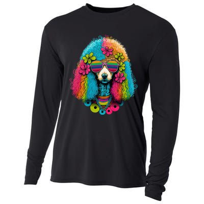 Funny Poodle Dog Miniature Poodle Toy Poodle Hippie Cooling Performance Long Sleeve Crew