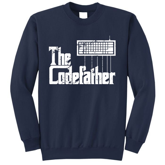 Funny Programmer Dad Gift The Codefather Vintage Coder Sweatshirt