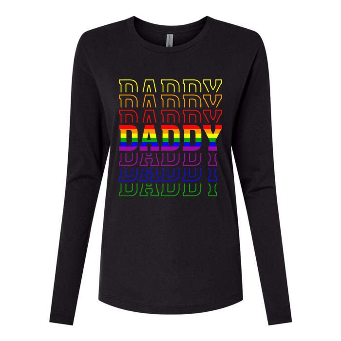 Funny Pride Daddy Proud Gay Lesbian LGBT Gift Father's Day Womens Cotton Relaxed Long Sleeve T-Shirt