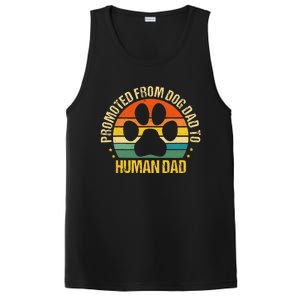 Funny Paw Dog Promoted From Fog Dad To Human Dad Fathers Day PosiCharge Competitor Tank