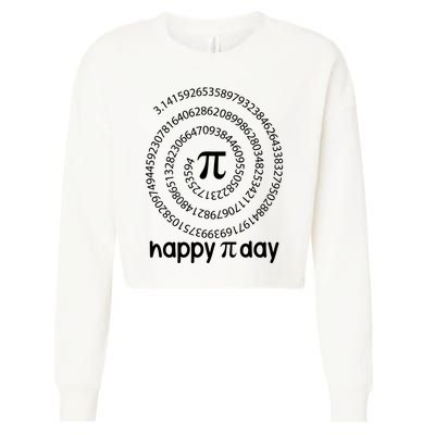 Funny Pi Day For Gift Cropped Pullover Crew